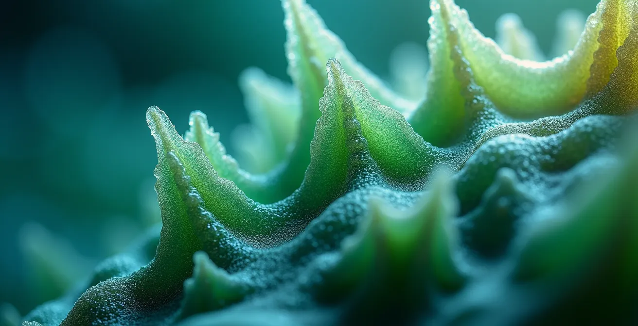 Représentation visuelle du processus d'autophagie et du recyclage cellulaire