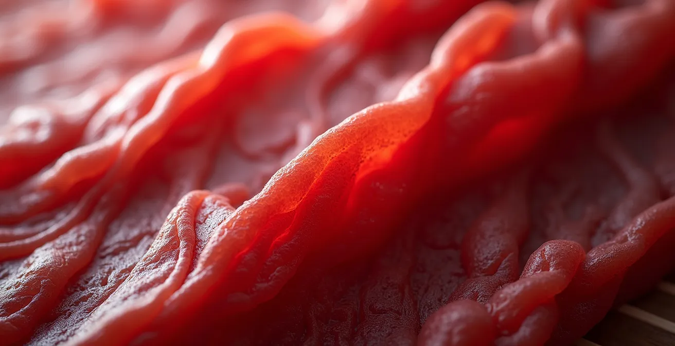 Visualisation microscopique abstraite de fibres musculaires en reconstruction